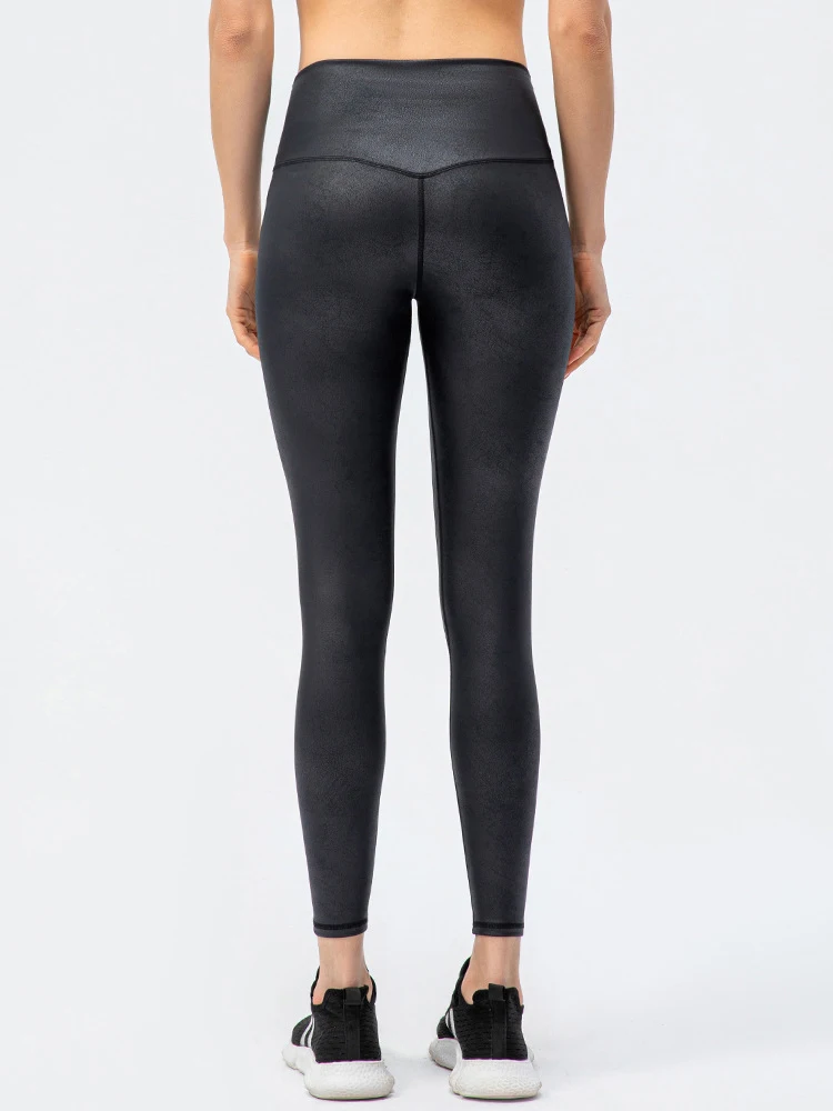 Women's Leggings Leather Pants Printing Summer New Yoga Pants Elastic Slim Null Leggings Sexy Legging Gym Leggins Fitness Tights