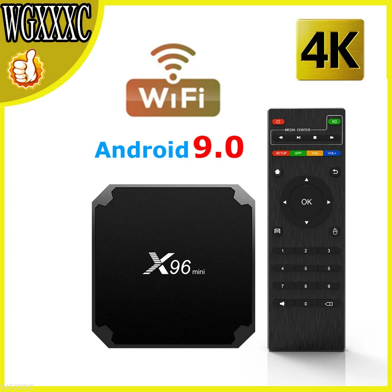 X96 Mini Smart Android 9.0 TV Box Amlogic S905W HIDM-compatible Support 2.4GHz WiFi Wireless WIFI HD 4K Smart Media Player
