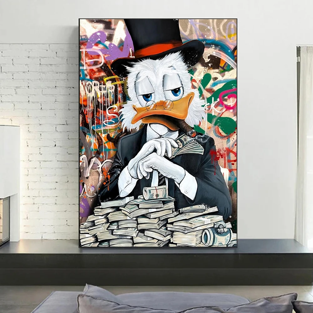 Настенный постер граффити с принтом