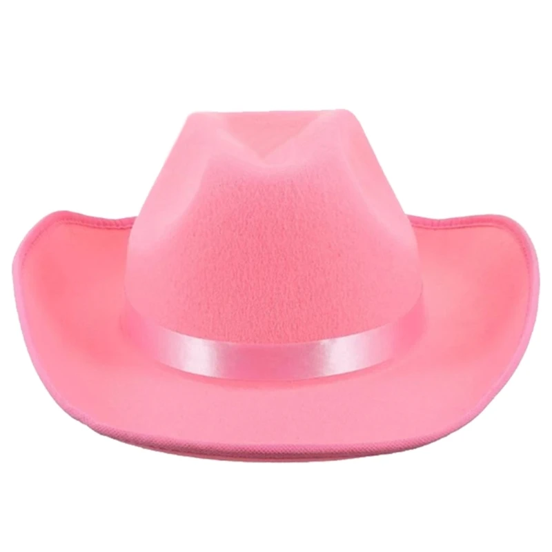 

Fashion Anti-uv The West Type Felt Fedora Hat Wide Brim Cowboy Hat
