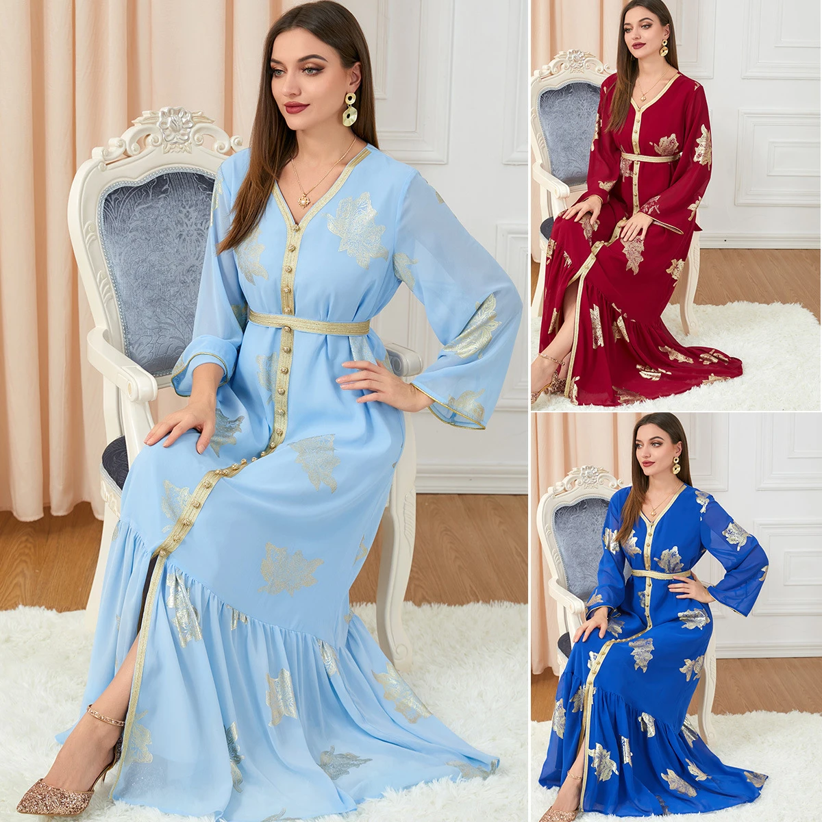 Abaya For Women Muslim's Dress Kaftan Dubai Turkey Luxury Designer Party Islam Robe African Kimono Caftan Fashion Clothing 2023