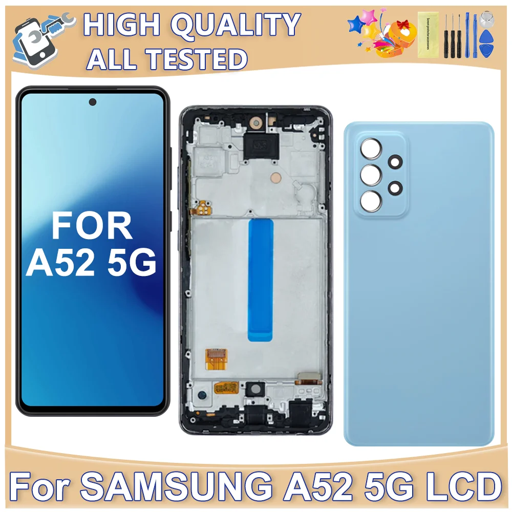 TFT для Samsung Galaxy A52 5G ЖК-дисплей Замена цифрового сенсорного экрана A526 A526B Отдел