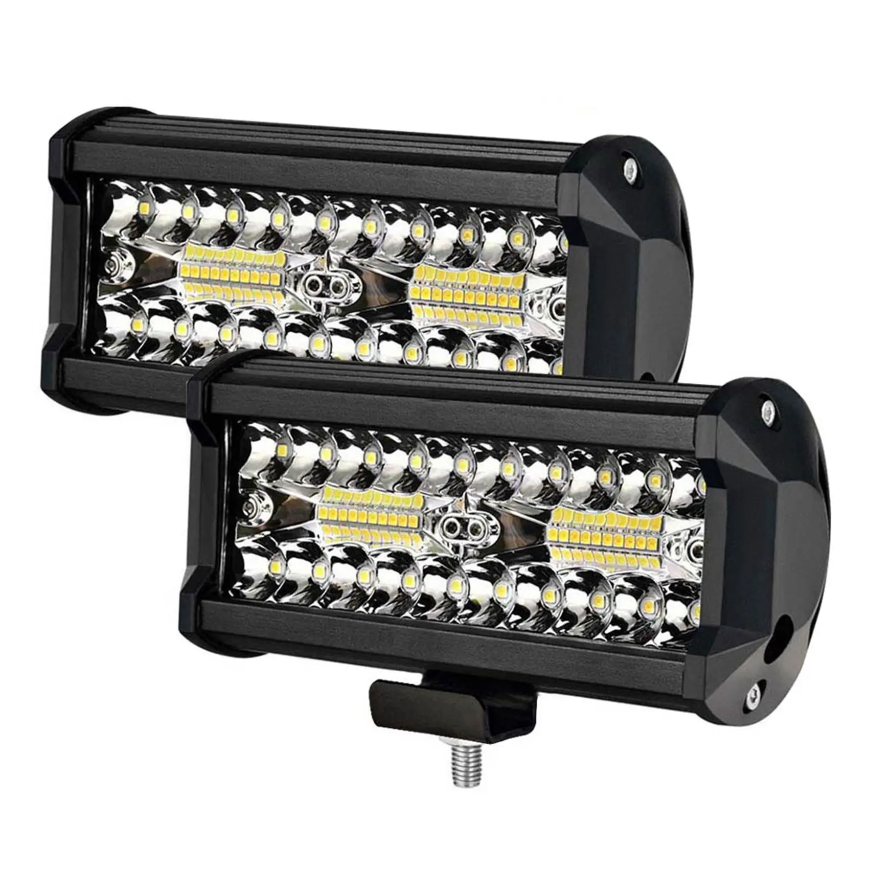 

2 шт., задняя панель 7 дюймов, задняя панель, 3 ряда, рабочий комбинированный луч для вождения внедорожника, лодки, автомобиля, трактора, грузов...