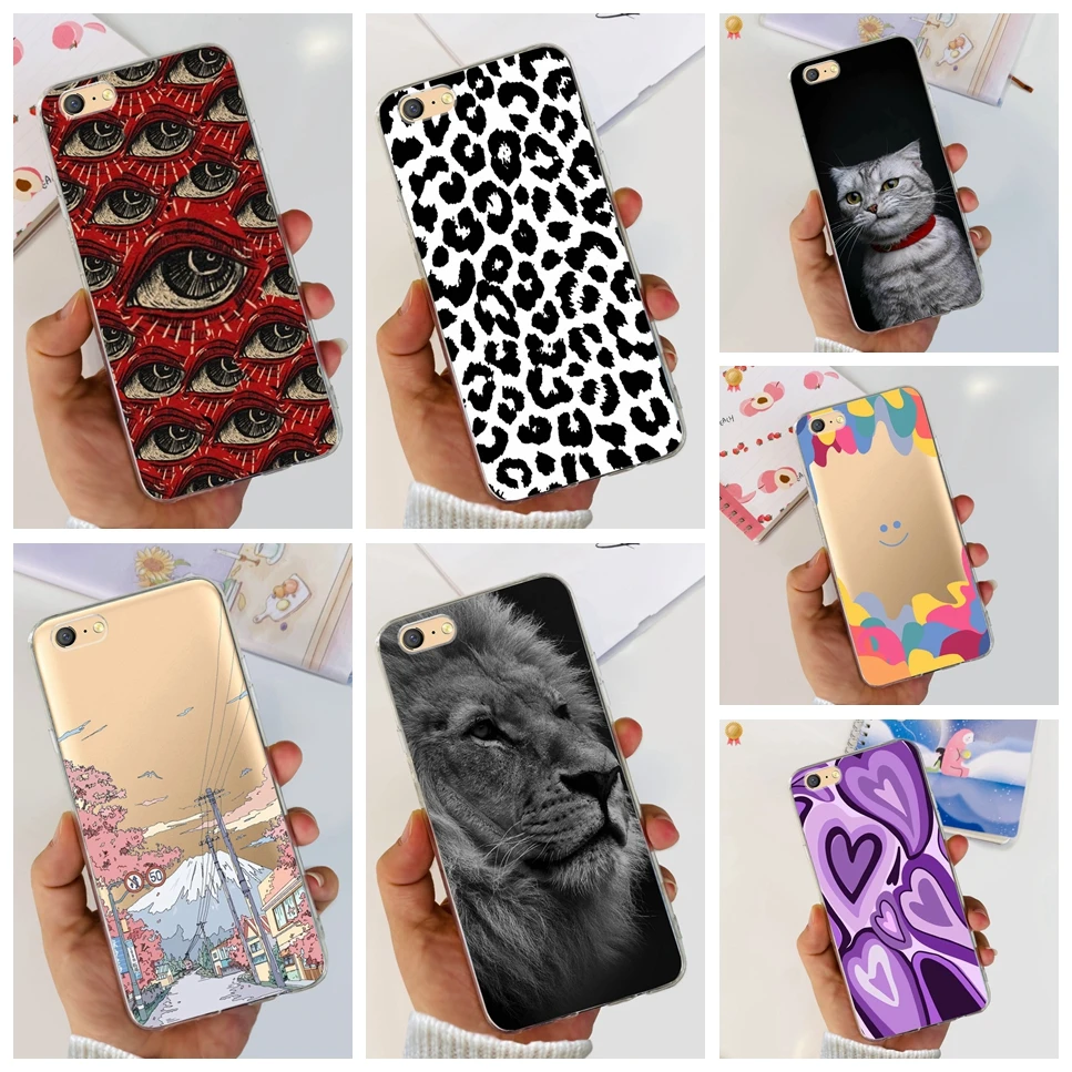 For Oppo A71 4G Case Clear Funny Shockproof Soft TPU Silicone Bumper Coque For OppoA71 Oppo A 71 A71 4G Phone Back Cover Funda