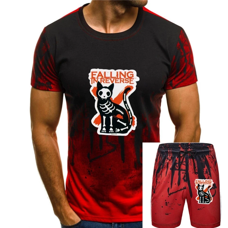 

Falling In Reverse Band Mens Unisex Black Rock T-Shirt New Sizes S-Xxxl Loose Plus Size Tee Shirt