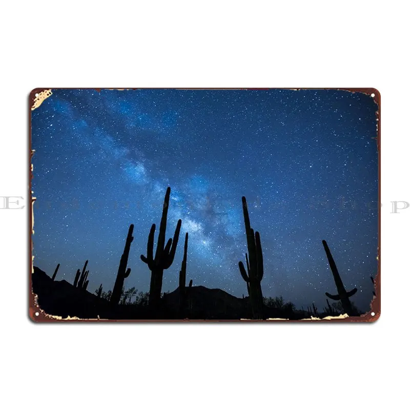 

Молочный путь металлический плакат Железный кинотеатр для гаража