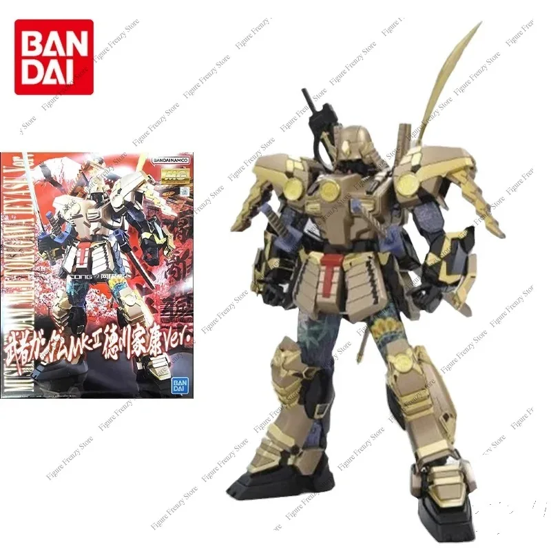 Фото Специальное предложение: Оригинальный конструктор Bandai Gundam MG 1/100 MUSHA GUNDAM Mk-II TOKUGAWA IEYASU VER, фигурка, игрушка, подарок №2