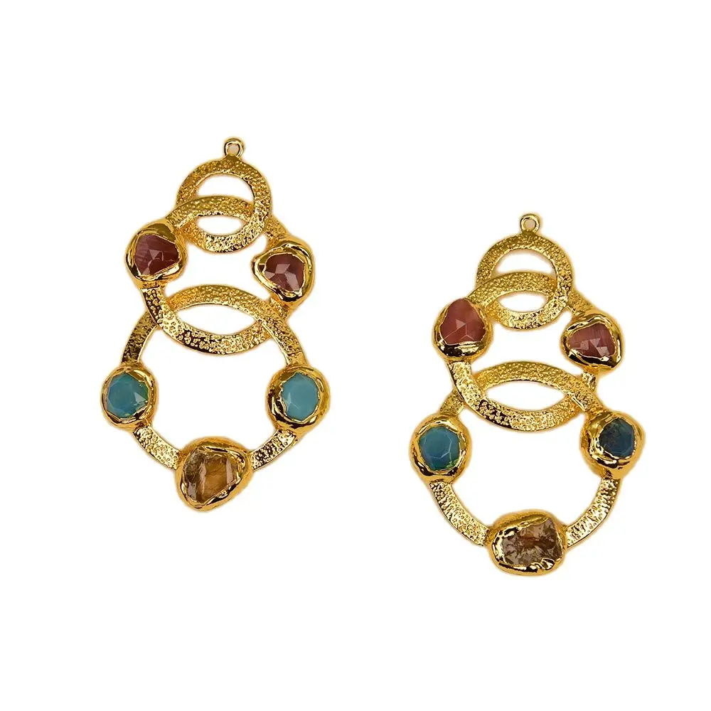 Оптовая продажа от APDGG 5 шт. натуральный желтый цитрин шероховатое золото