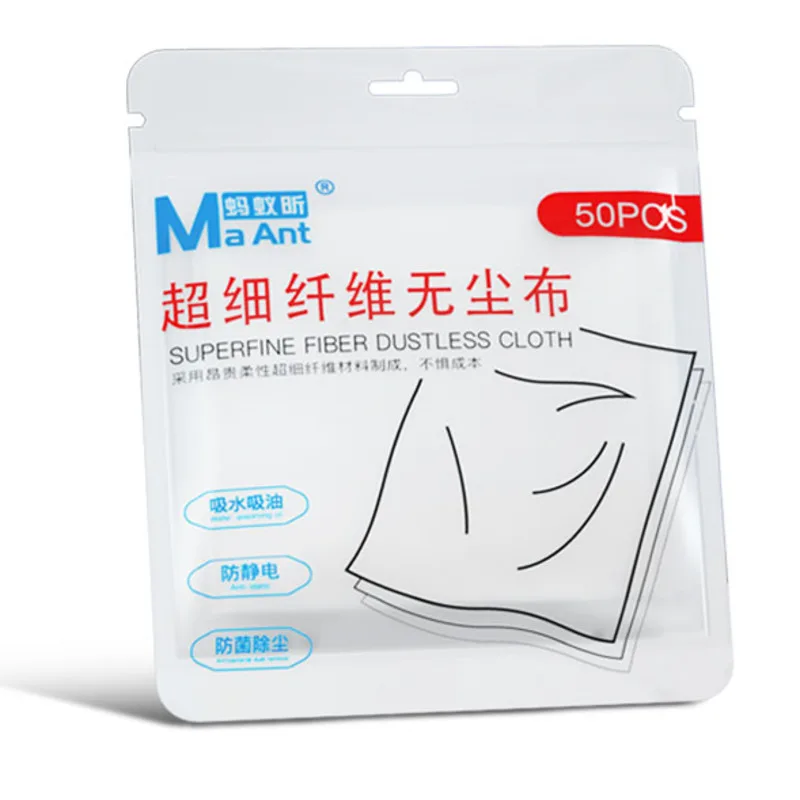 

MAANT Cell phone Maintenance Anti Static Dust-free Cloth Clean For 50pcs 100pcs Cloth