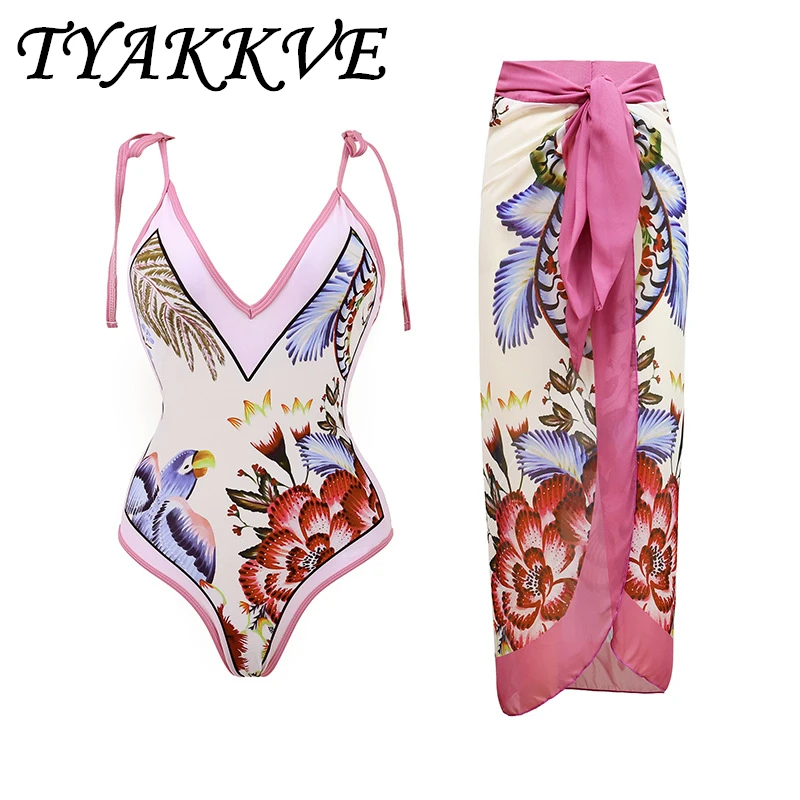 TYAKKVE новая кофта Цельный купальник в стиле ретро черный розовый цвет подходящие