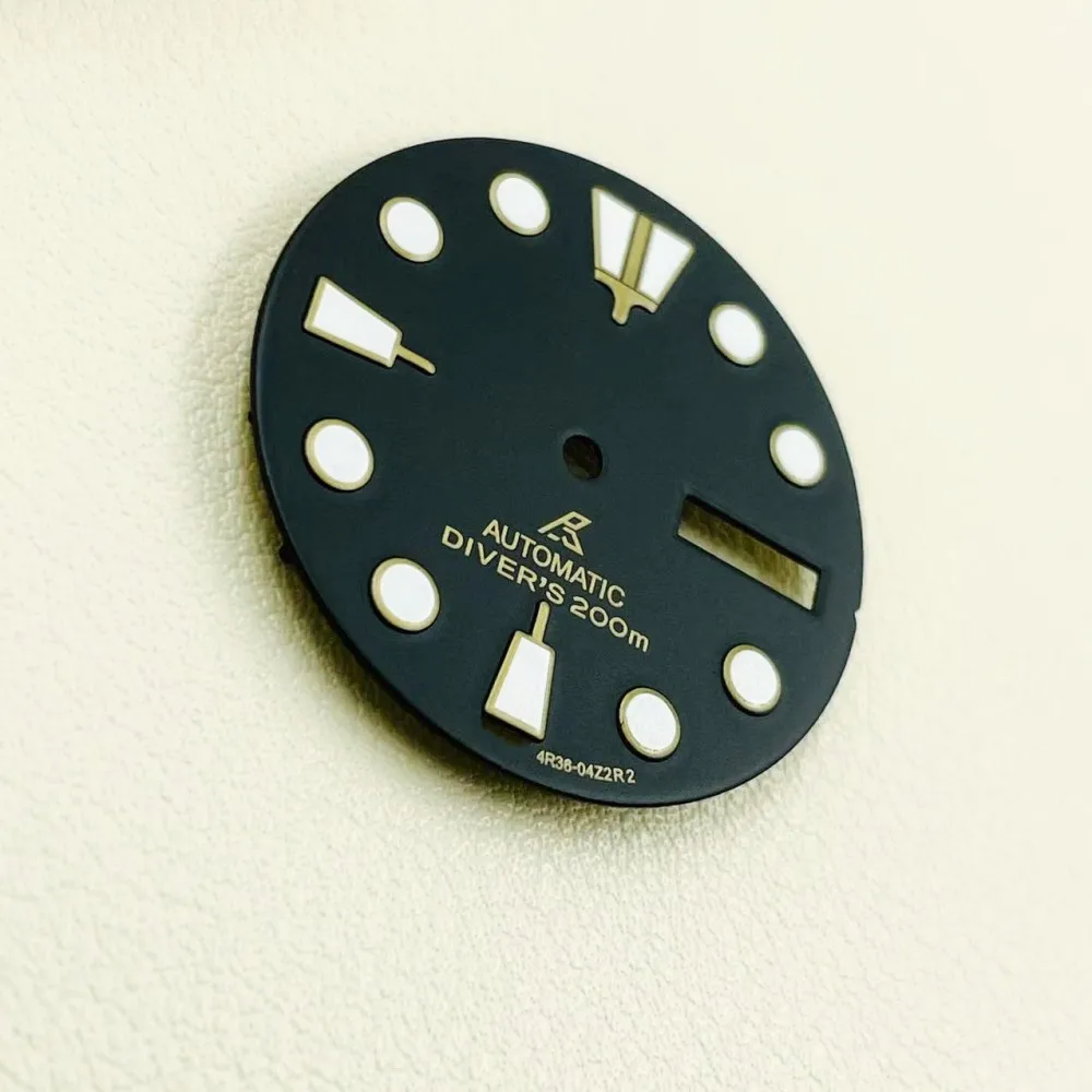 Watch accessories modified NH36 dial super luminous 28.5mm fully automatic mechanical men's watch literal double calendar