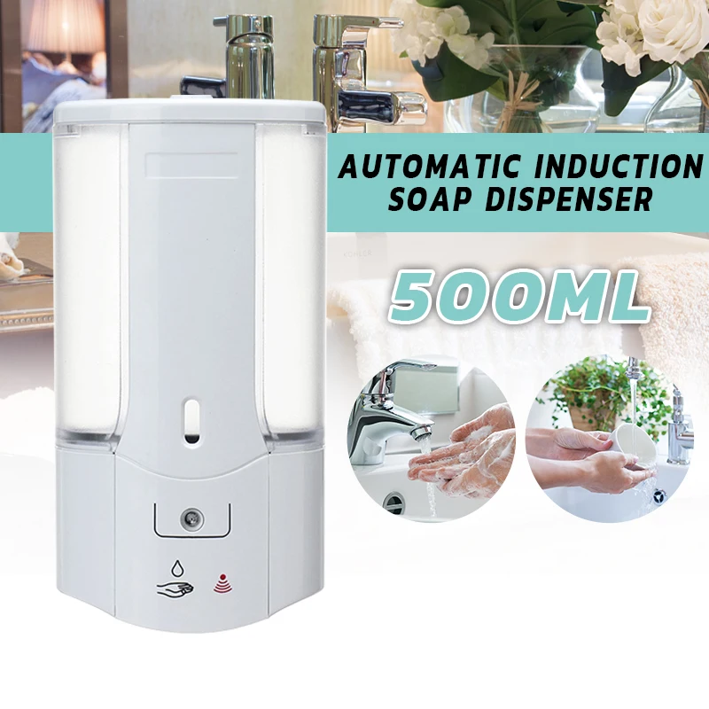 

500ML Automatic Soap Dispenser Touchless Infrared Induction Foaming Smart Liquid Soap Dispenser Kitchen Bathroom Hand Washer