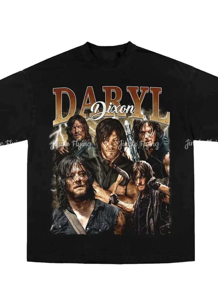 Pure Cotton T-Shirt Daryl Dixon Vintage Design Tee