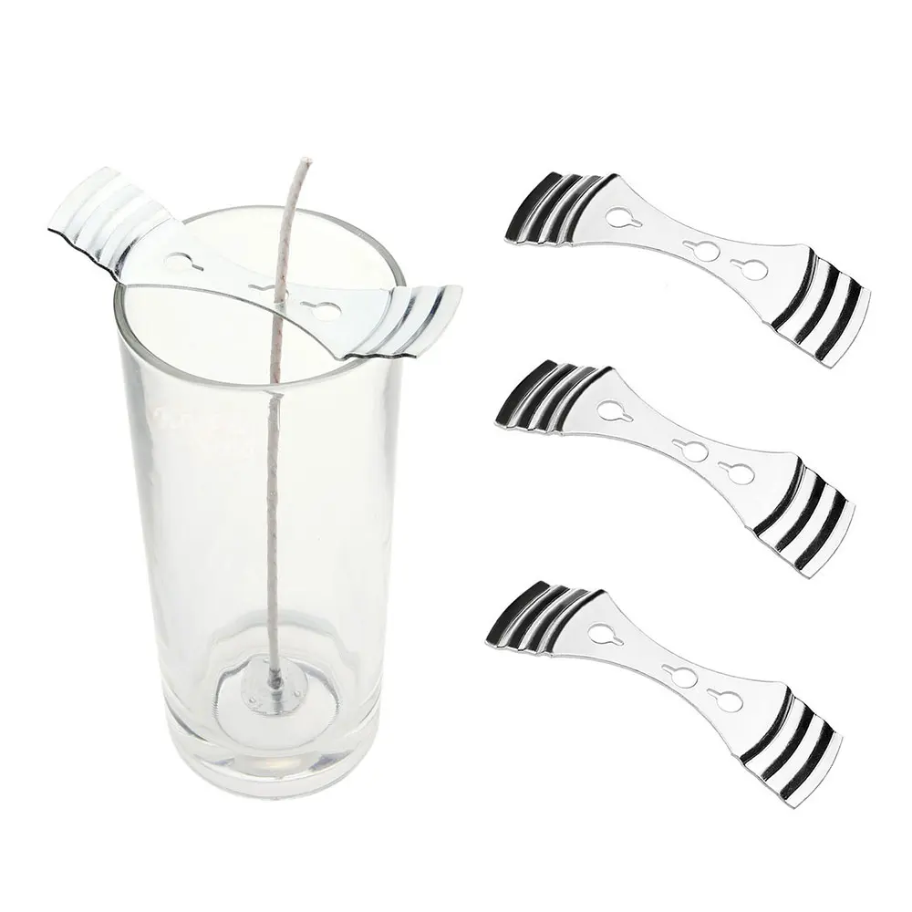 5/10pcs Stainless Steel DIY Light Metal Candle Wicks Holder Centering Device Tabs Making Wick Trimmers | Дом и сад