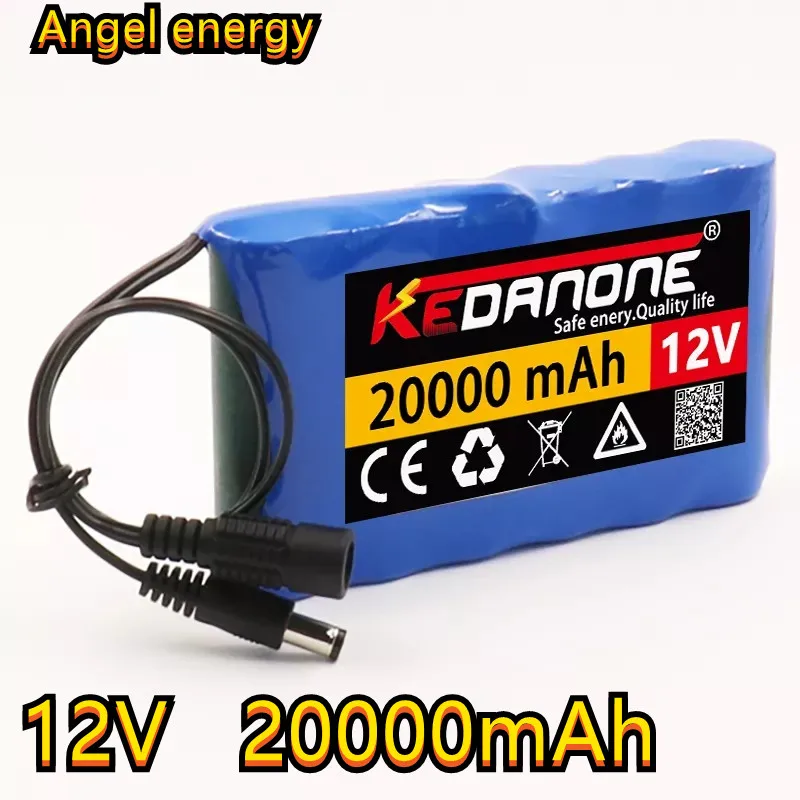 

Аккумуляторная батарея для литиевого аккумулятора, устройство для зарядки 12 В, 18650 мАч, 20000 В постоянного тока, 20 А · ч, камера видеонаблюдени...