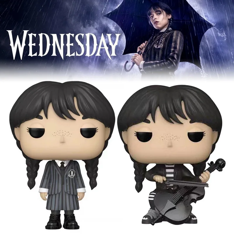 

Wednesday Addams Vinyl Action Figures Collection Model Toys 10cm