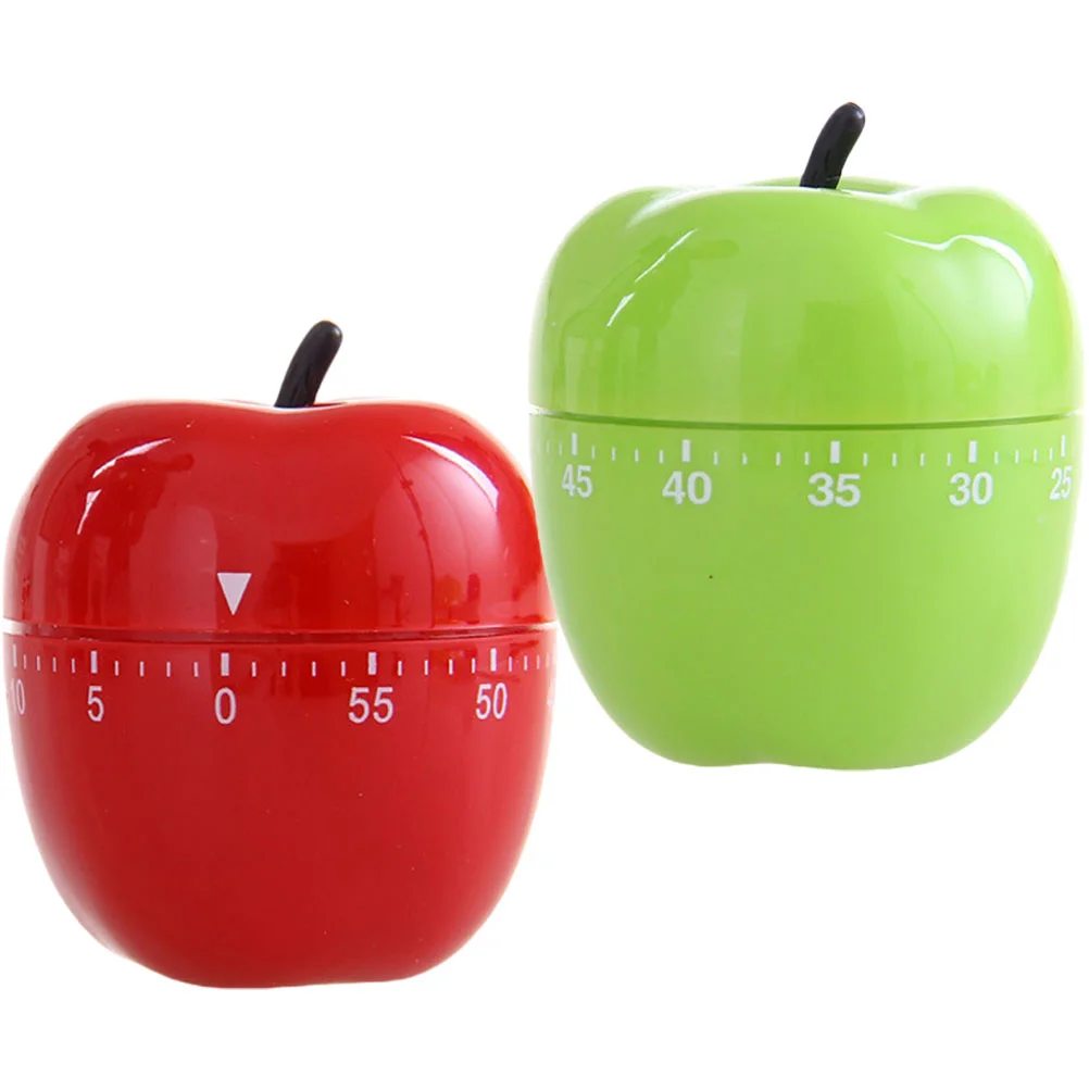 

Timer Kitchen Cooking Mechanical Clock Alarm Baking Reminder Novelty Countdown Timers Counterwind Fruit Cute Cartoon Apples Time