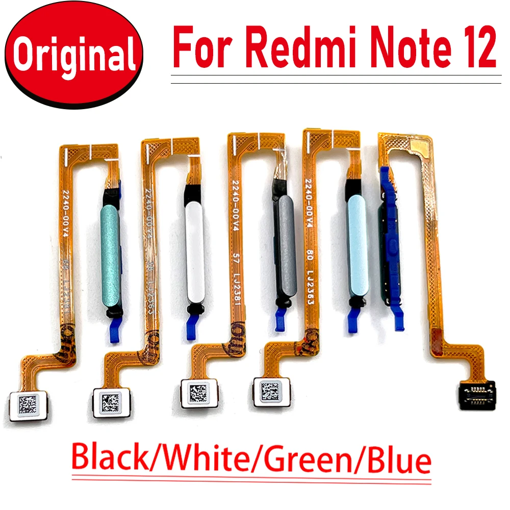 

Original NEW Repair Scanner For Xiaomi Redmi Note 12 ID Home Button Fingerprint Menu Return Key Recognition Sensor Flex Cable