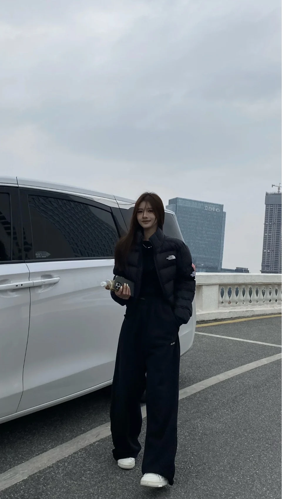 Пуховик The North Face ветрозащитный против пятен Тонкая посадка Зимняя утепленная