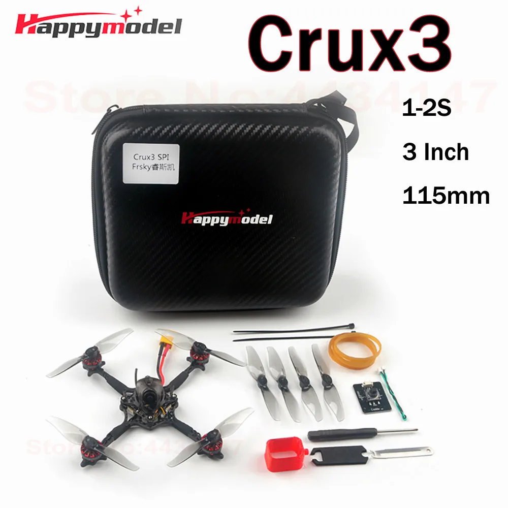 Happymodel Crux3 1S ELRS 2 4G RX 115 мм 40g колесная база 3 дюйма F4 зубочистка FPV гоночный Дрон BNF w/5 8G