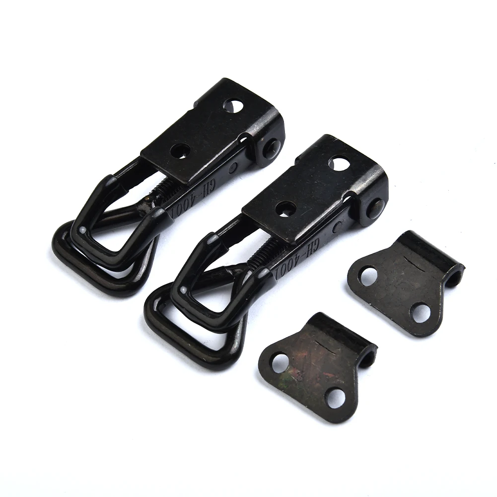 

GH-4001 Black Adjustable Toggle Clamp Steel Hasp Catch Clip Quick Fixture 220lbs For Woodworking Tools Accessories
