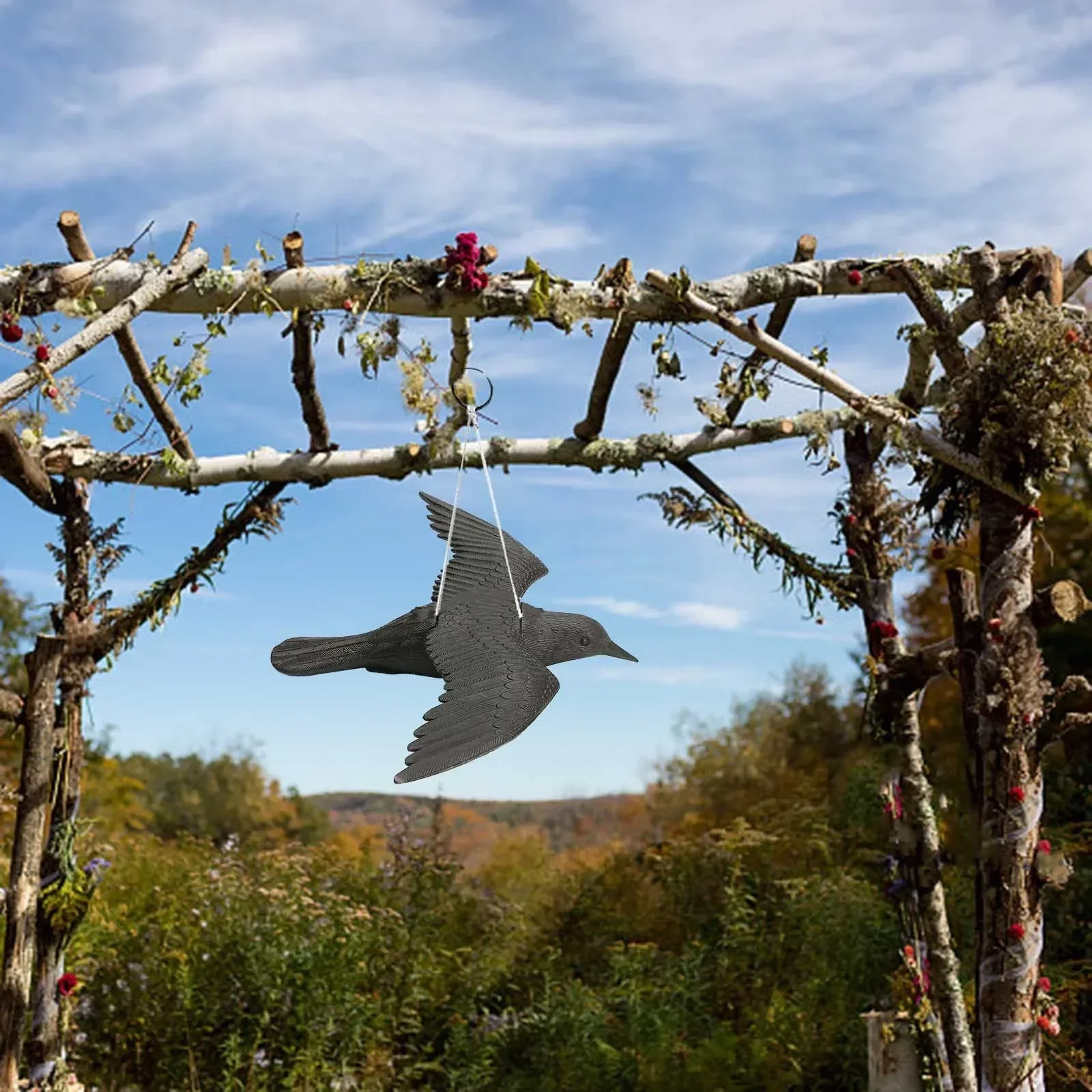 Черная ворона имитация птицы украшение реквизит в виде модель животного