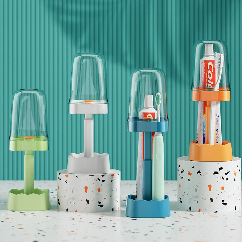 

Mouthwash Cup Set Student Couple Brushing Cup Holder Tooth Cylinder Toothbrush Rack Bathroom Organizer Light Luxury