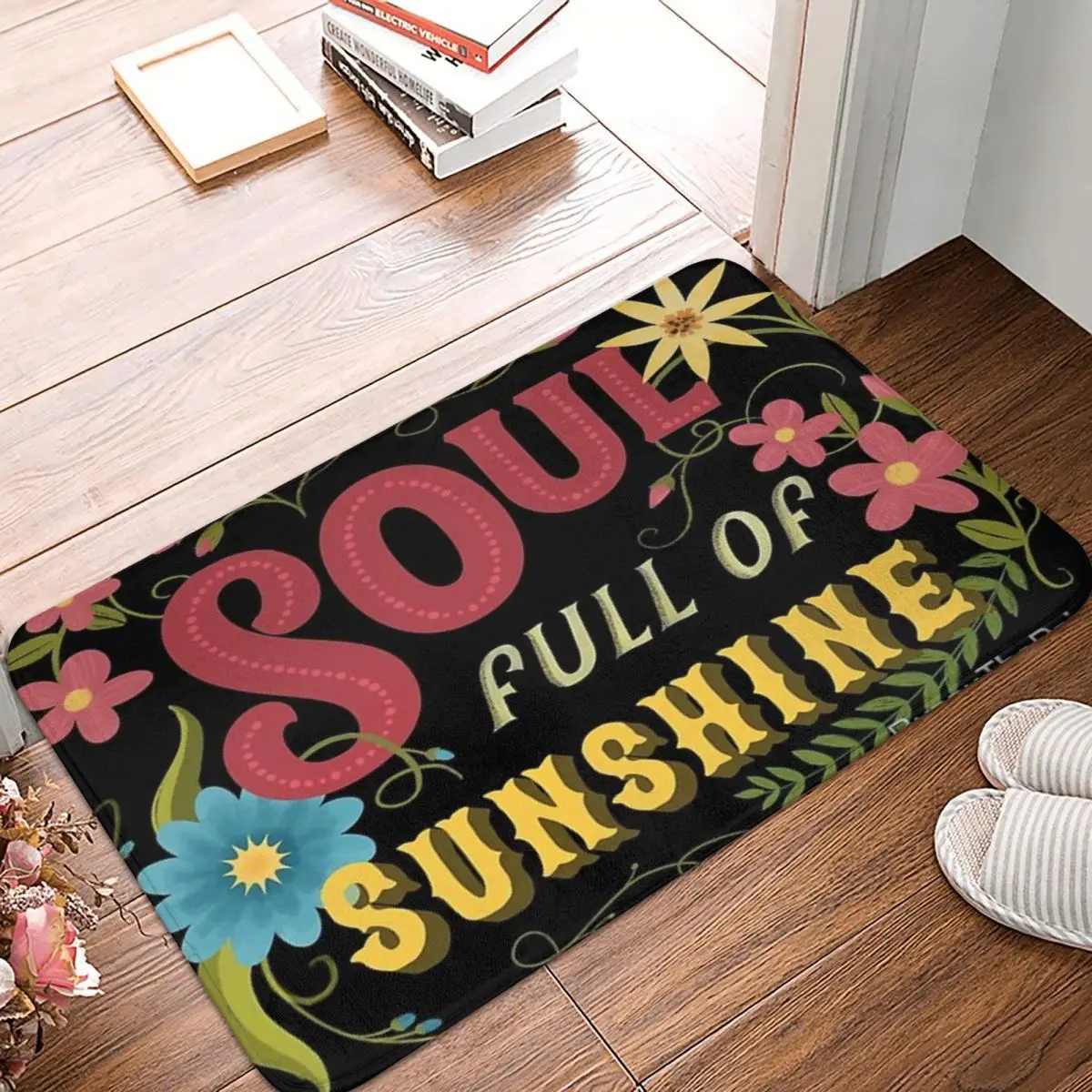 

Винтажный цветочный ковер Soul Full Of Sunshine 40x60 см, Полиэстеровые коврики, ретро, практичные, повседневные