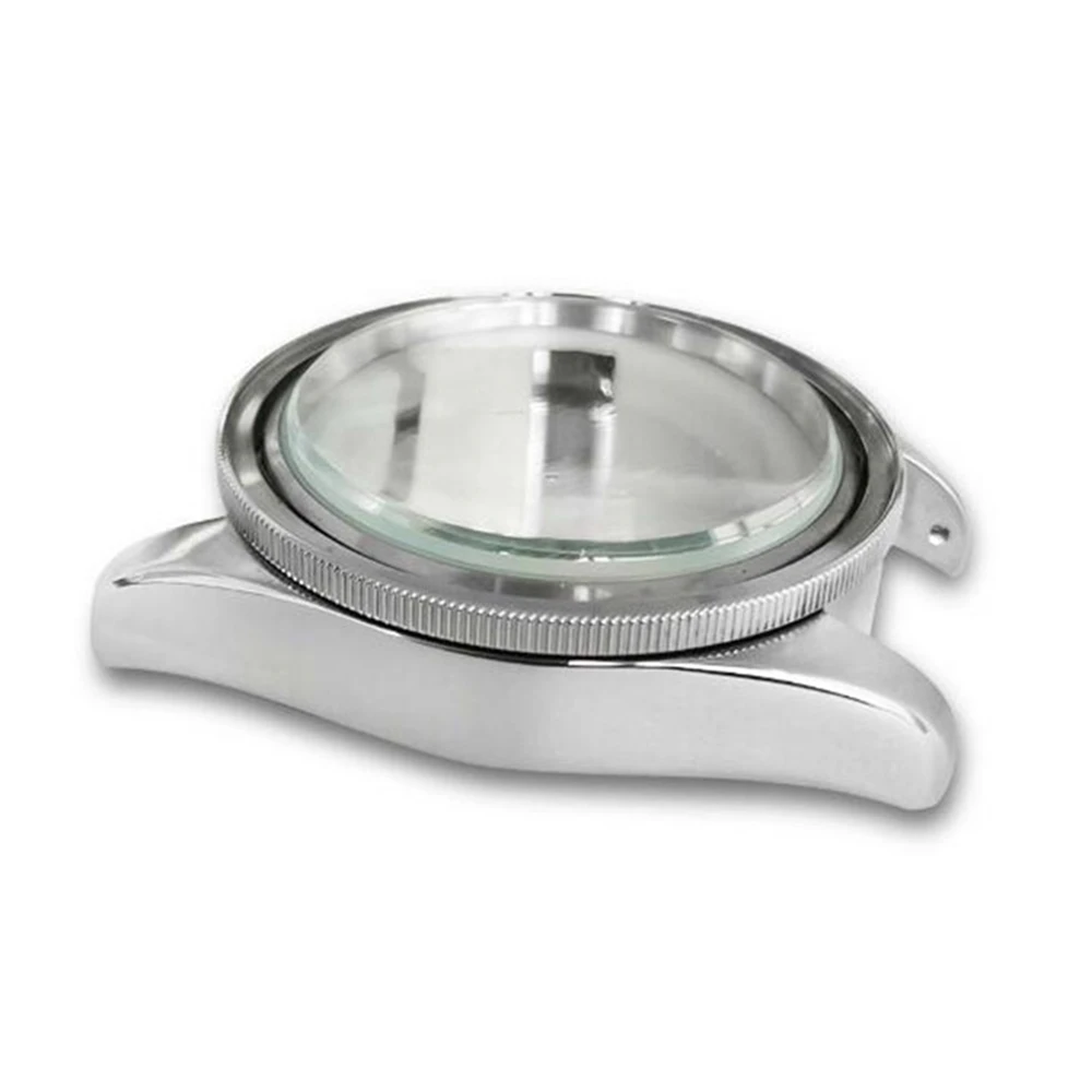 Watch Accessories 41mm 316L Stainless Steel Watch Case Aluminum Ring Mineral Glass Mirror Case for 8215 8205 8200 2813 Movement