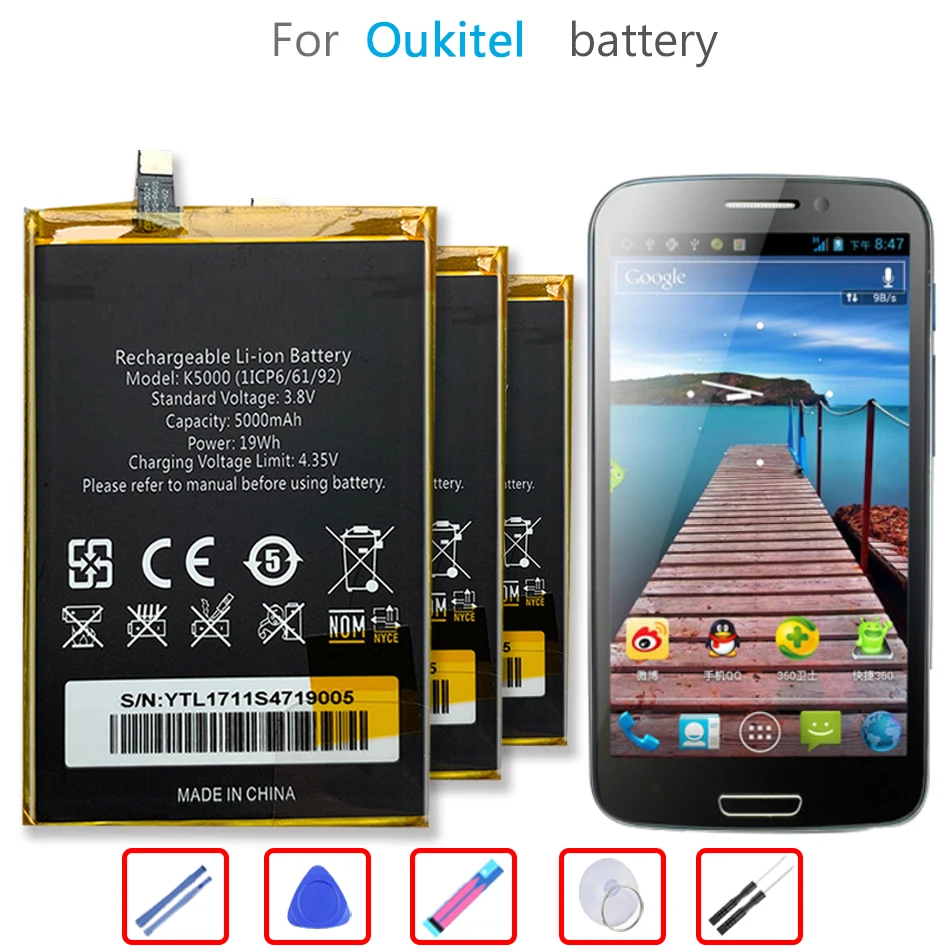 

5000mAh Battery For Oukitel K5000 K 5000 Mobile Phone