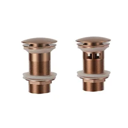 Донный клапан для ванны/раковины. Нажатие на кнопку перекрывает слив, повторное нажатие открывает.