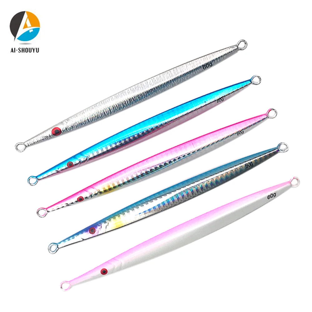 

AI-SHOUYU Matel Jigging Fishing Lure 200g/250g/300g/350g Lead Fish Lure Boat Fishing Hard Bait Deep Sea Diving Bait for Big Fish