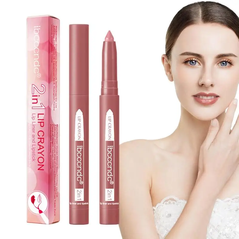 

Lipliners Pencil Matte Creamy Lip Liner Built-In Pencil Sharpener Lip Crayon For Longwear Makeup Gift Set Velvety Nude Lipliner
