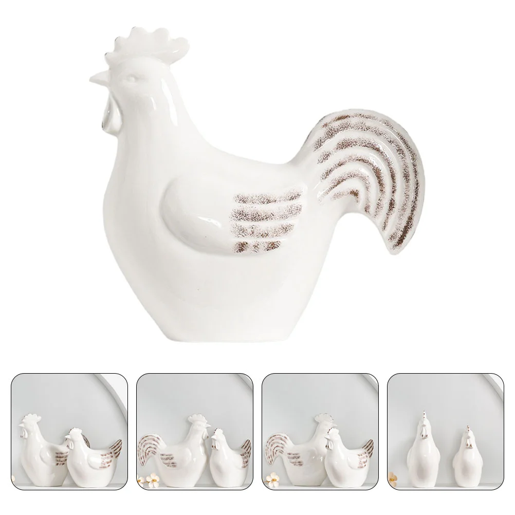 

Ceramic Rooster Decor Home Modern Decoration Rooster Figurine Ceramic Craft