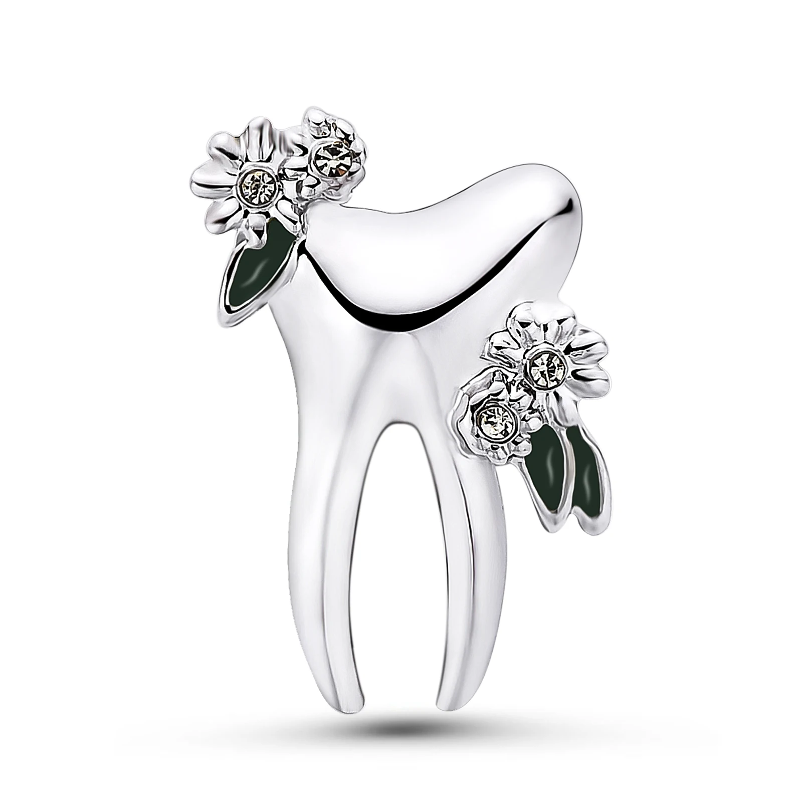 

Creativity Flower Tooth Brooch Pins Dental Medical Jewelry Gift Lapel Badge for Dentist Doctor Nurse Medicine Student