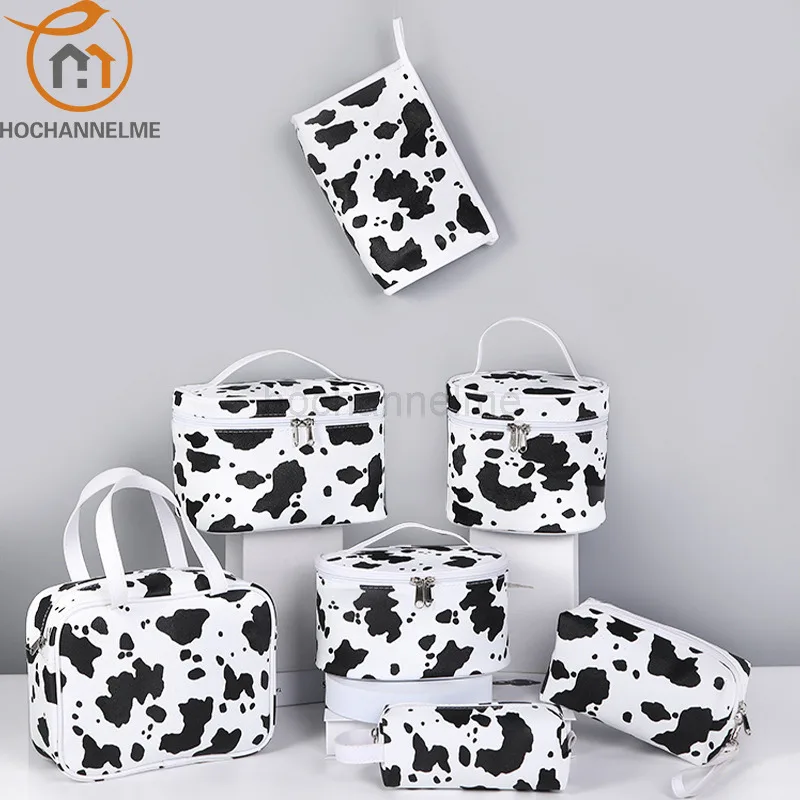 

Portable Cosmetic Bag Handbag Travel Out Cosmetic Storage Bag PU Waterproof Bags
