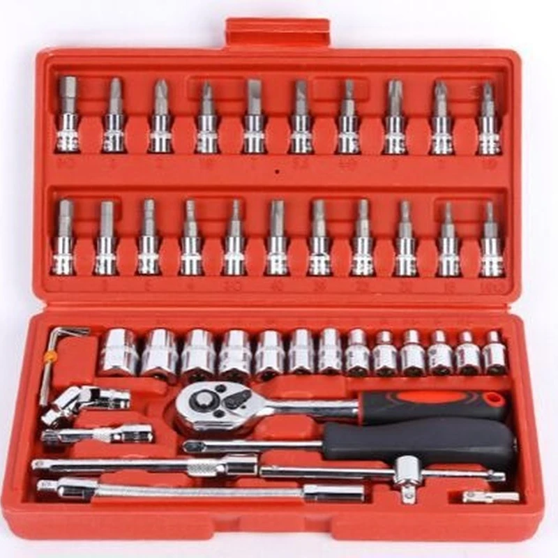 

46-Piece Set Auto Repair Tools Household Steam Repair Set Sleeve