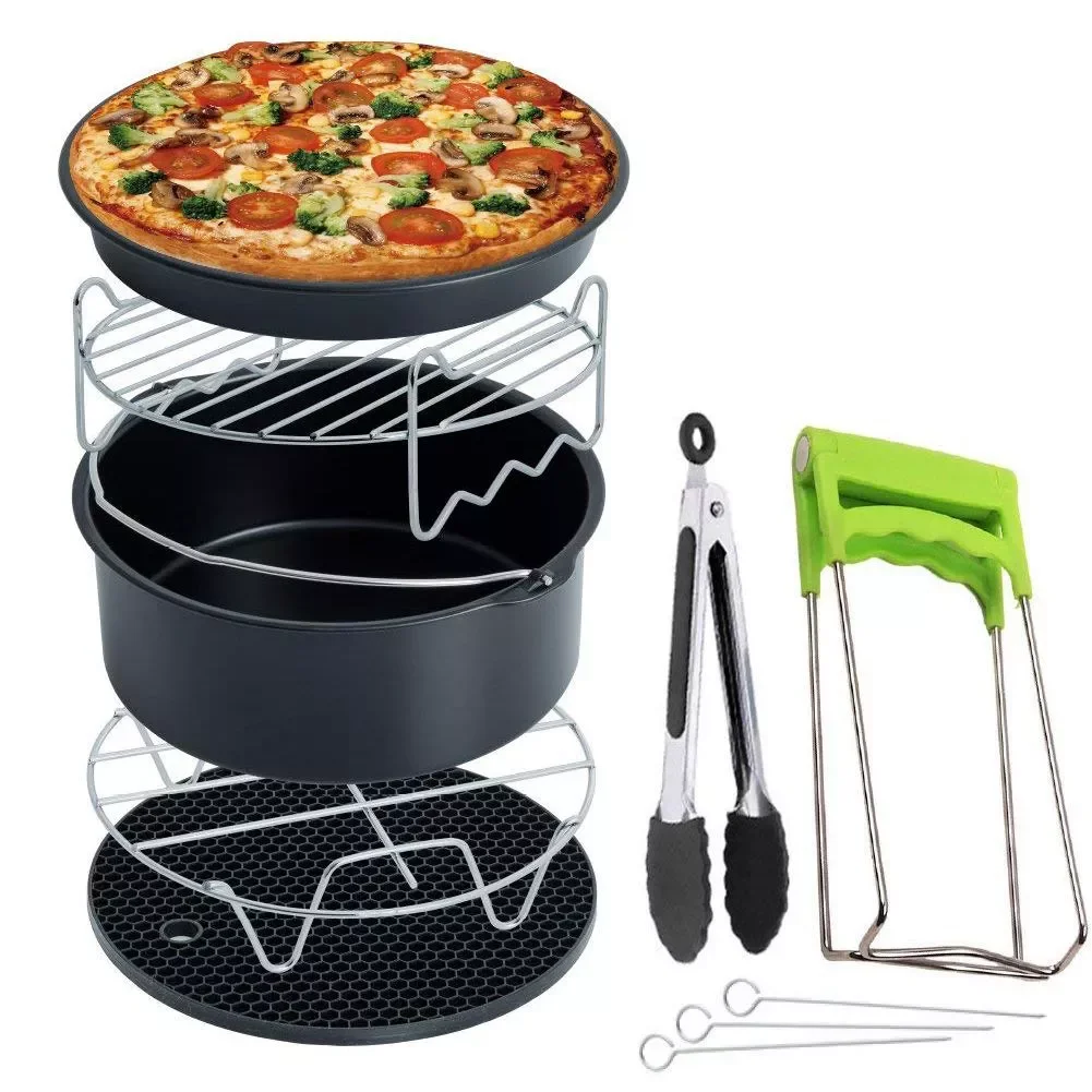 

Fryer Accessories for Gowise Phillips Cozyna and Secura, Set of 7, Fit all Airfryer 3.7QT - 4.2QT - 5.3QT - 5.8QT