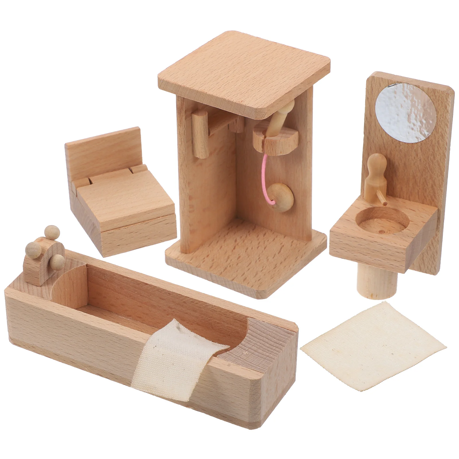 

Wood Miniature Furniture Pretend Play Toys House Accessories Decor Accessory