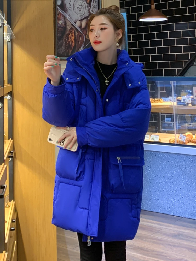 Winter Women Parkas Jackets Slim Hooded Thicken Warm Padded Coat 2022 Korean Fashion Female Winter Clothes Outwear Jacket Parkas