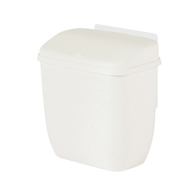 

Wall Mounted Trash Can with Removable Lid Waste Paper Storage Organizer for Home Bedroom Bathroom Office Garbage Drop Shipping