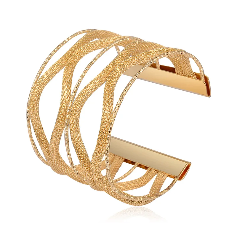 

Hongye Women's Large Exaggerated COPPER BRACELET Personalized Ethnic Style Jewelry Wholesale