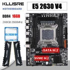 Комплект материнской платы Kllisre xeon x99 combo LGA 2011-3 E5 2630 V4 ЦП 2 шт. X 8 ГБ = 16 Гб 2666 МГц DDR4 память