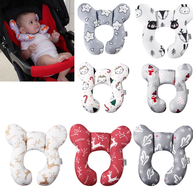 

Kids Soft Neck Support Pillow U Shaped Headrest Head Protection Cushion Baby Travel Car Seat Head&Neck Protector Pad
