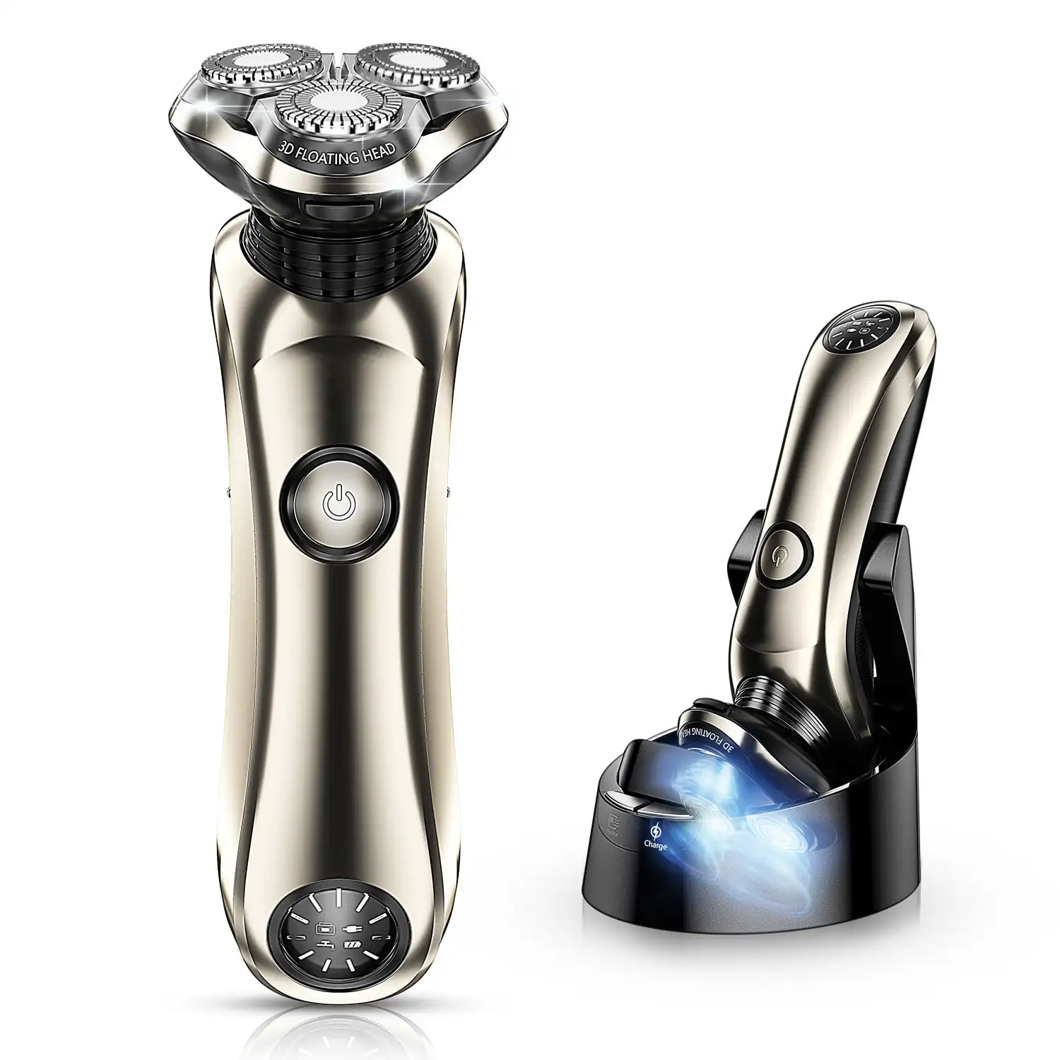 

Electric Shaver with Clean Station Wet Dry Waterproof Razors for Men