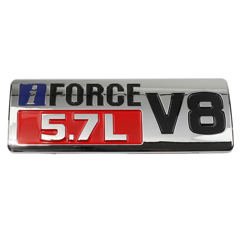 Автомобильный логотип ABS IFORCE 5,7 л V8, значок, эмблема, наклейки для Toyota Tundra Prado Tacoma Land Cruiser, аксессуары