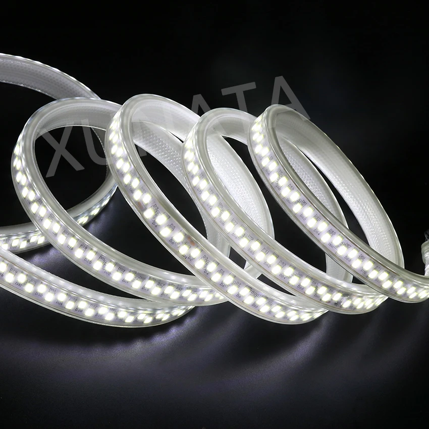 AC220V SMD 5730 светодиодный светильник 180 светодиодов/м Водонепроницаемая