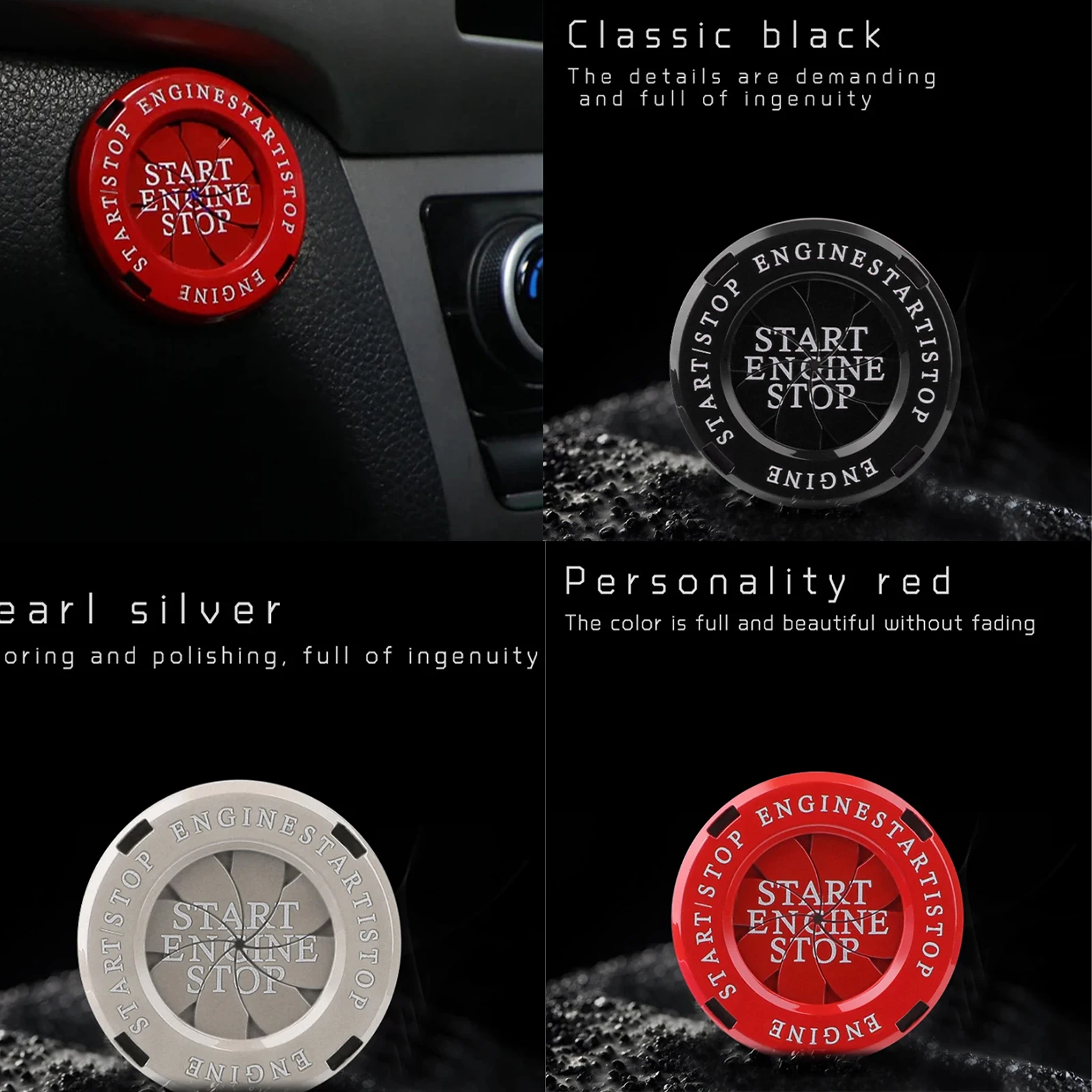 Крышка переключателя зажигания автомобиля одно касание кнопка пуска