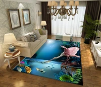 sea world large area living room carpet home decoration rug high quality non slip bedroom bedside rugs modern entrance door mat