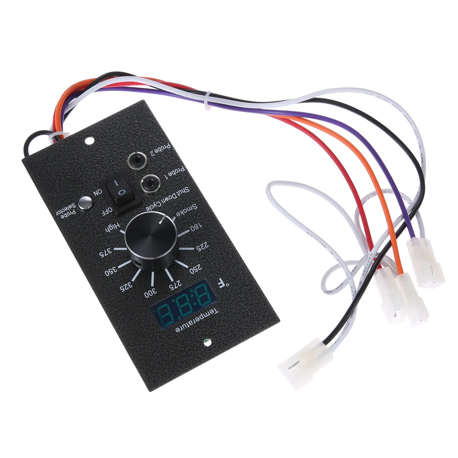 Digital Thermostat Control Board with Meat Probes Holes LED 